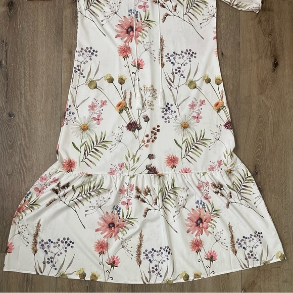 NWT White Floral Maxi Dress Women’s Size XL from Cherieday - Picture 6 of 12